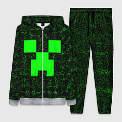Женский костюм Minecraft green squares