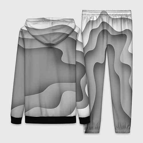 Женский костюм Множество оттенков серого в разломе / 3D-Черный – фото 2