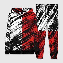 Женский костюм Белые и красные полосы