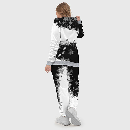 Женский костюм Сноуборд черно-белый / 3D-Меланж – фото 5