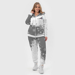 Женский 3D-костюм Сноуборд серый, цвет: 3D-белый — фото 2