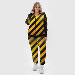 Женский 3D-костюм Черно-желтая опасность, цвет: 3D-черный — фото 2