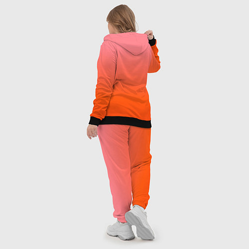 Женский костюм Оранжево-розовый градиент / 3D-Черный – фото 5