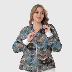 Женский 3D-костюм Паттерн с котиками, цвет: 3D-белый — фото 2