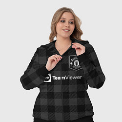 Женский 3D-костюм ФК Манчестер Юнайтед темный, цвет: 3D-черный — фото 2