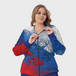 Женский 3D-костюм Триколор градиент, цвет: 3D-синий — фото 2