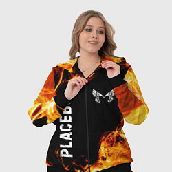 Женский 3D-костюм Placebo и пылающий огонь, цвет: 3D-черный — фото 2