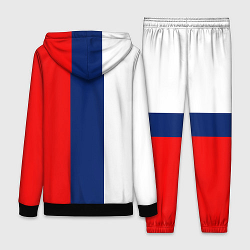 Женский костюм Russia national team: white blue red / 3D-Черный – фото 2