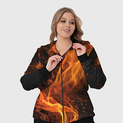 Женский 3D-костюм Пламя удачи, цвет: 3D-черный — фото 2
