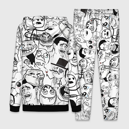 Женский костюм Сборник мемов / 3D-Черный – фото 2