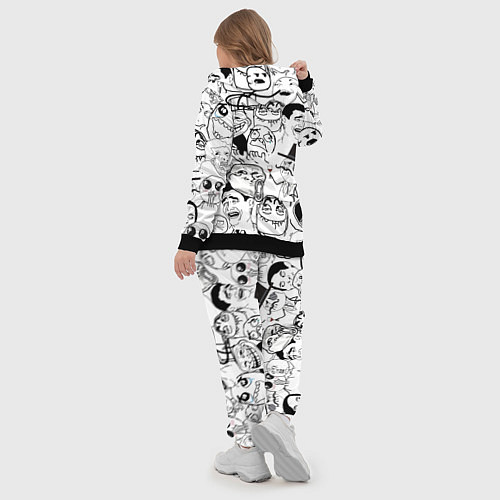 Женский костюм Сборник мемов / 3D-Черный – фото 5