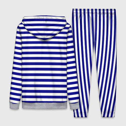 Женский костюм Тельняшка синяя ВМФ / 3D-Меланж – фото 2