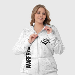 Женский 3D-костюм Warframe glitch на светлом фоне: надпись, символ, цвет: 3D-белый — фото 2