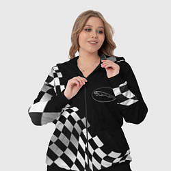Женский 3D-костюм Jaguar racing flag, цвет: 3D-черный — фото 2