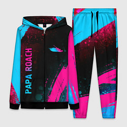 Женский костюм Papa Roach - neon gradient: надпись, символ