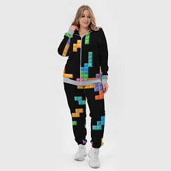 Женский 3D-костюм Тетрис падающие блоки, цвет: 3D-меланж — фото 2