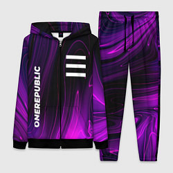 Женский 3D-костюм OneRepublic violet plasma, цвет: 3D-черный