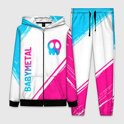 Женский 3D-костюм Babymetal neon gradient style: надпись, символ, цвет: 3D-черный