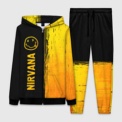 Женский 3D-костюм Nirvana - gold gradient: по-вертикали, цвет: 3D-черный