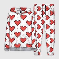 Женский 3D-костюм Pixel heart, цвет: 3D-меланж
