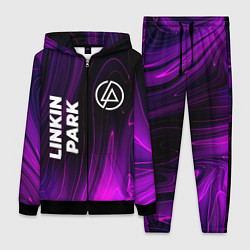 Женский 3D-костюм Linkin Park violet plasma, цвет: 3D-черный