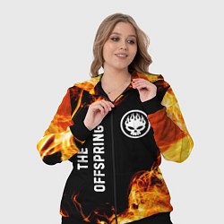 Женский 3D-костюм The Offspring и пылающий огонь, цвет: 3D-черный — фото 2