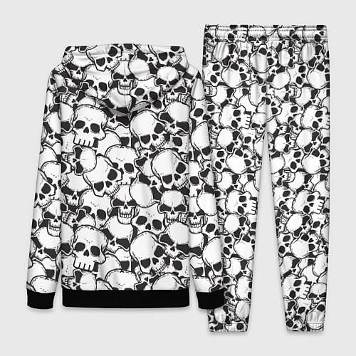 Женский костюм Черепа - смерть / 3D-Черный – фото 2