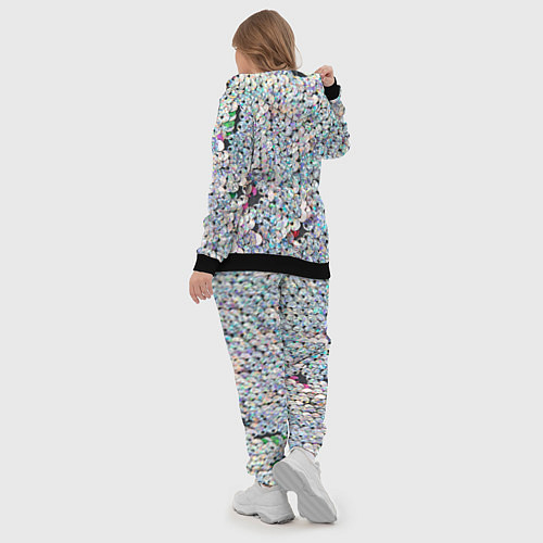 Женский костюм Вся в пайетках / 3D-Черный – фото 5