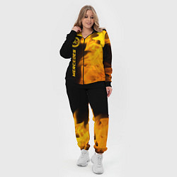 Женский 3D-костюм Mercedes - gold gradient: по-вертикали, цвет: 3D-черный — фото 2