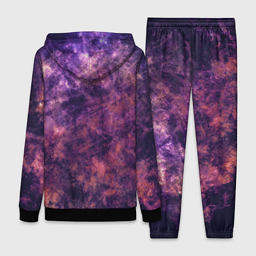 Женский костюм Текстура - Purple galaxy / 3D-Черный – фото 2