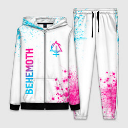 Женский костюм Behemoth neon gradient style: надпись, символ