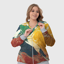 Женский 3D-костюм Мраморная радуга, цвет: 3D-меланж — фото 2