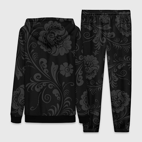 Женский костюм Russia black style / 3D-Черный – фото 2