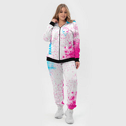 Женский 3D-костюм Evangelion neon gradient style: надпись, символ, цвет: 3D-черный — фото 2