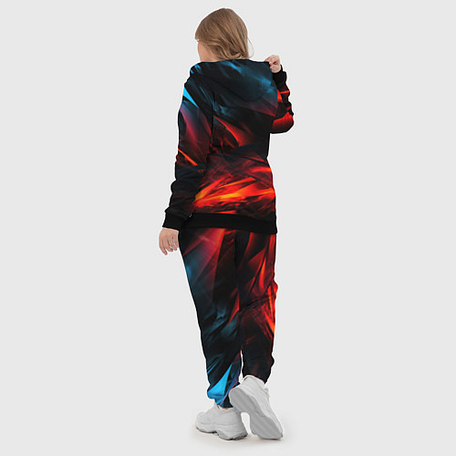 Женский костюм Red black abstract / 3D-Черный – фото 5