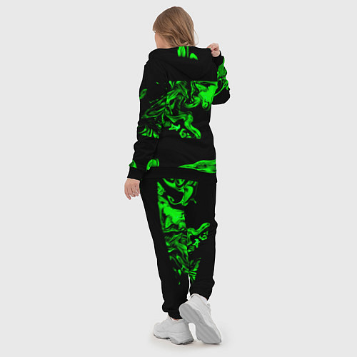 Женский костюм Зеленый светящийся дым / 3D-Черный – фото 5