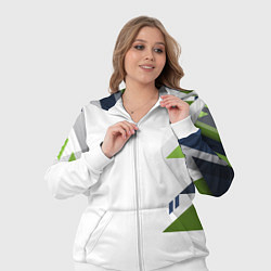 Женский 3D-костюм Геометрическая абстракция вектор, цвет: 3D-белый — фото 2