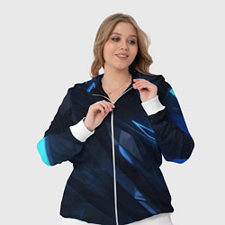 Женский 3D-костюм Синяя безгранность, цвет: 3D-белый — фото 2