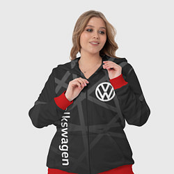 Женский 3D-костюм Volkswagen - classic black, цвет: 3D-красный — фото 2