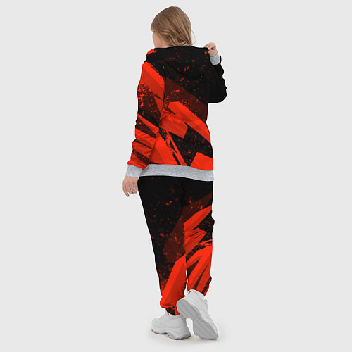 Женский костюм Кавасаки - красные брызги / 3D-Меланж – фото 5