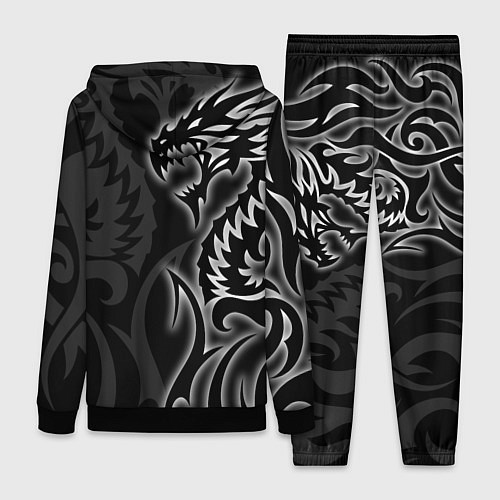 Женский костюм Балдурс гейт 3 - черный дракон / 3D-Черный – фото 2