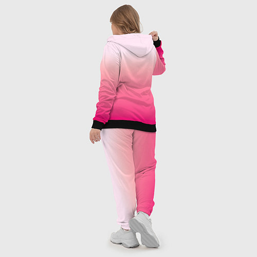 Женский костюм Оттенки розового градиент / 3D-Черный – фото 5