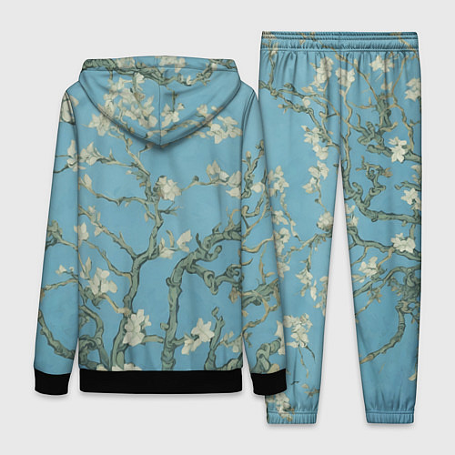 Женский костюм Цветущие ветки миндаля - картина ван Гога / 3D-Черный – фото 2