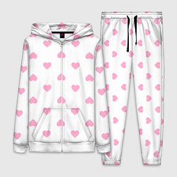 Женский 3D-костюм Просто сердечки, цвет: 3D-белый