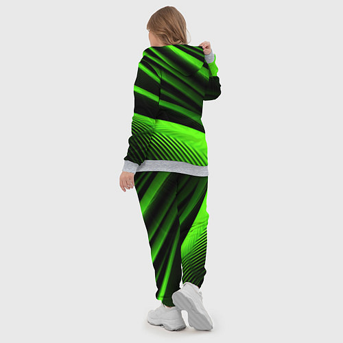 Женский костюм Зеленый яркая текстура / 3D-Меланж – фото 5