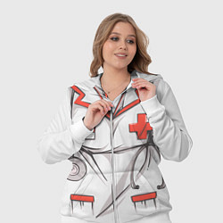 Женский 3D-костюм Костюм медсестрички, цвет: 3D-белый — фото 2