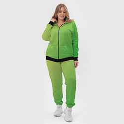 Женский 3D-костюм Градиент - зеленый лайм, цвет: 3D-черный — фото 2