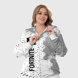 Женский 3D-костюм Fortnite glitch на светлом фоне: по-вертикали, цвет: 3D-белый — фото 2