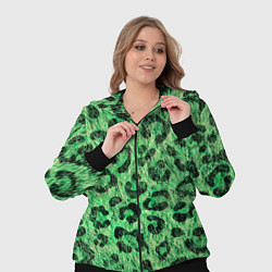 Женский 3D-костюм Зелёный леопард паттерн, цвет: 3D-черный — фото 2