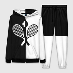Женский костюм Теннис - чёрно белое